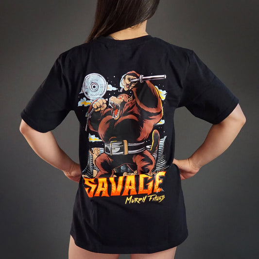 Polera Largo Unisex Savage - Negro