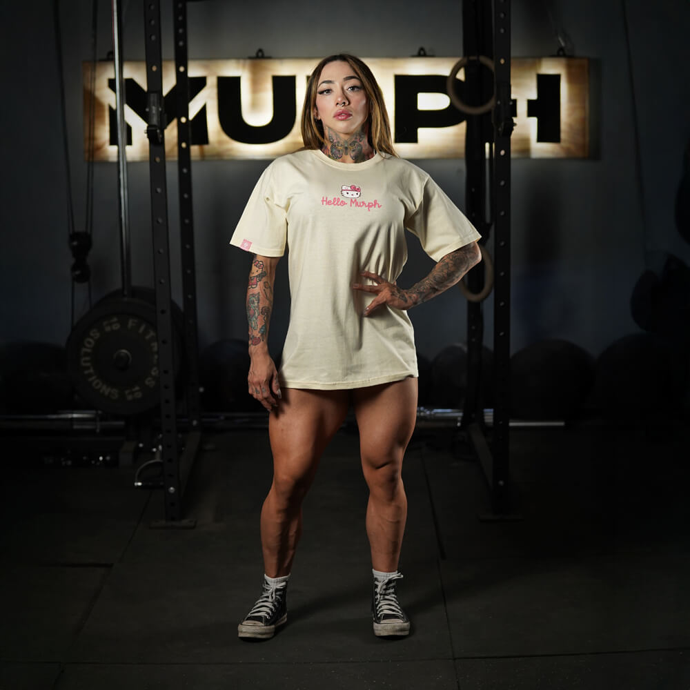 Polera Oversize Hello Murph - Sweet Cream