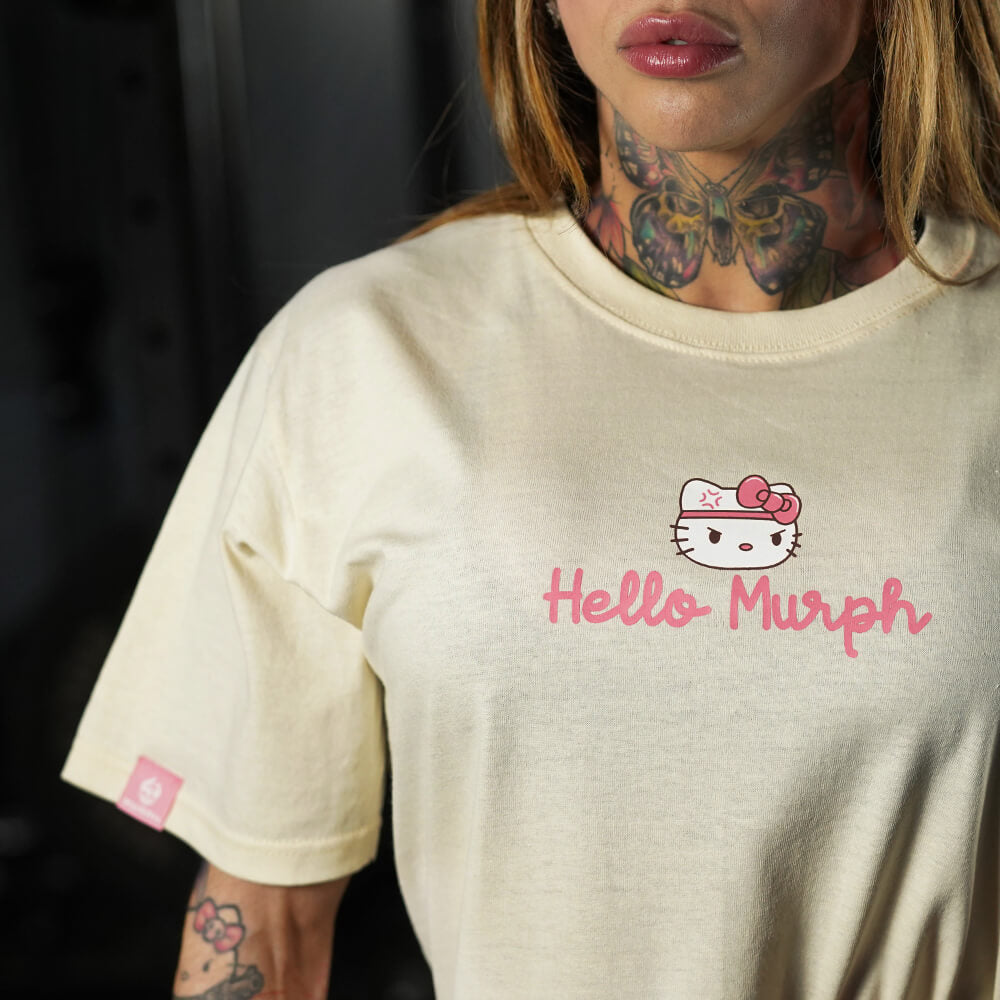 Polera Oversize Hello Murph - Sweet Cream