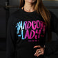 Polera Manga Larga Hardcore Lady - Negro