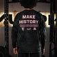 Polera Manga Larga Make History - Black Storm