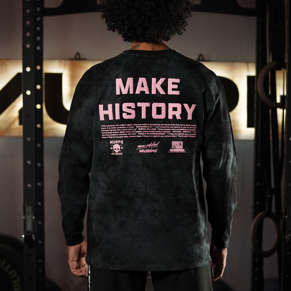 Polera Manga Larga Make History - Black Storm