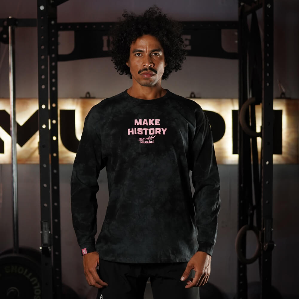 Polera Manga Larga Make History - Black Storm