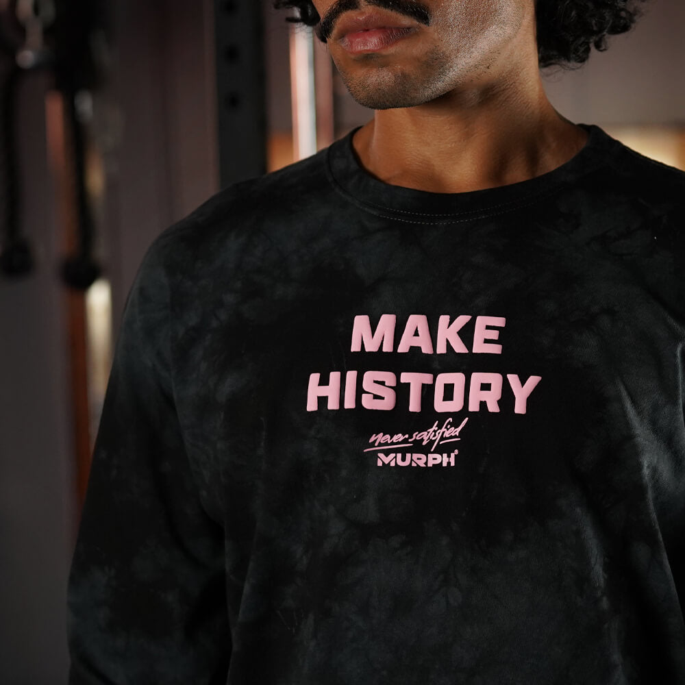 Polera Manga Larga Make History - Black Storm