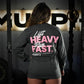 Polera Manga Larga LIFT HEAVY & RUN FAST - Gris Charcoal