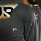 Polera Manga Larga LIFT HEAVY & RUN FAST - Gris Charcoal