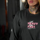 Polera Manga Larga LIFT HEAVY & RUN FAST - Gris Charcoal