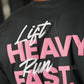 Polera Manga Larga LIFT HEAVY & RUN FAST - Gris Charcoal