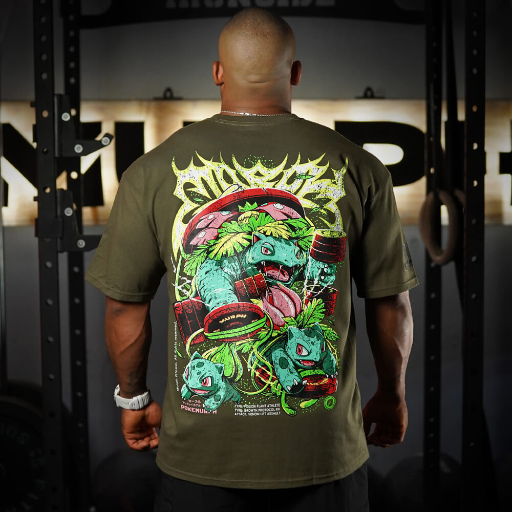 Polera Oversize LIFTASAUR - Verde Táctico