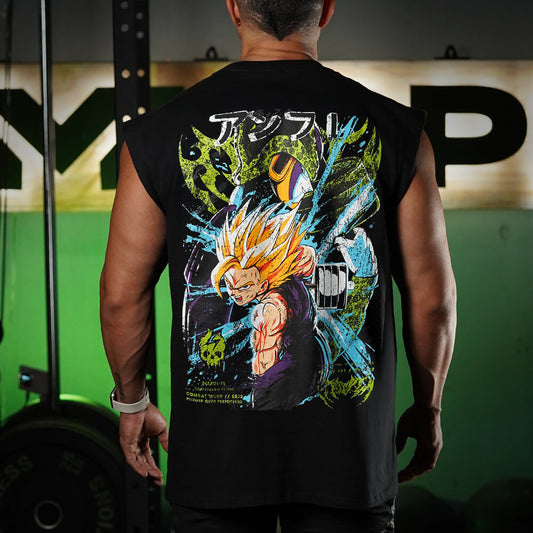Polera Oversize Sleeveless PERFECTION - Negro