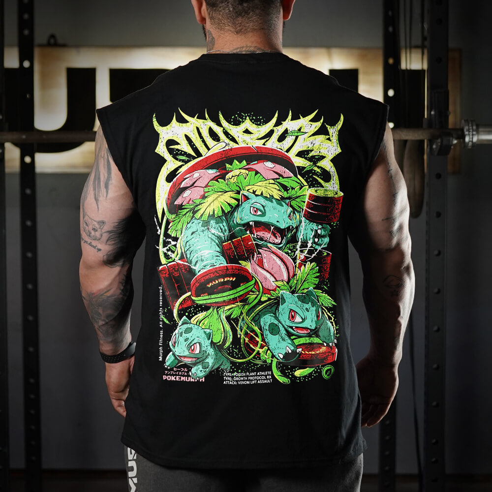 Polera Oversize Sleeveless LIFTASAUR - Negro