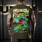 Polera Oversize Sleeveless LIFTASAUR - Verde Táctico