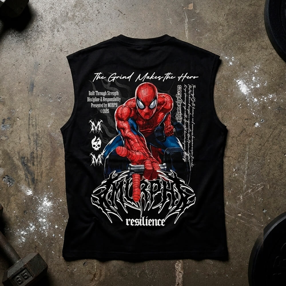 Polera Oversize Sleeveless UNISEX SpiderMURPH (Pre-Venta) - Black