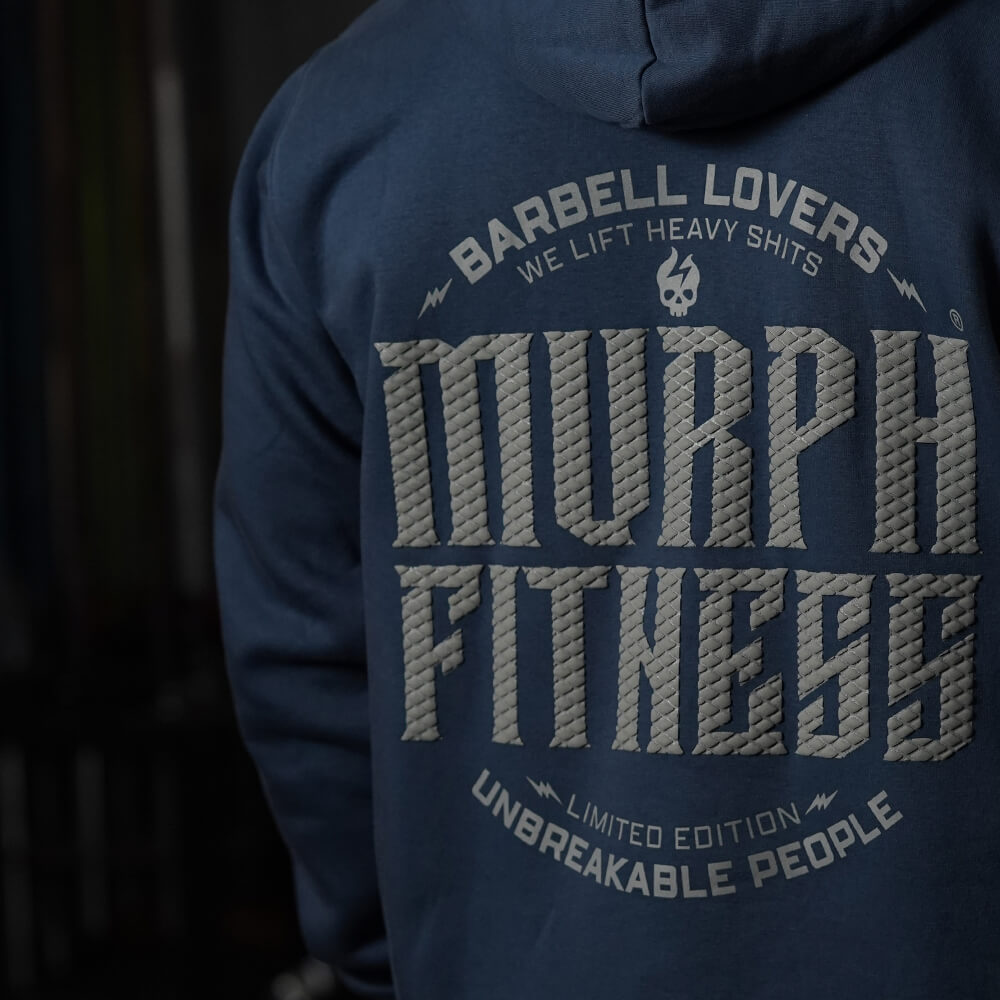 Polerón Canguro Barbell Texture - Petroleum