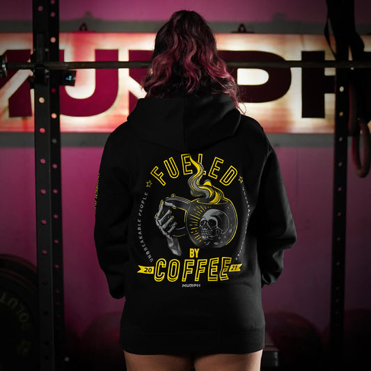 Polerón Canguro Fueled by Coffee - Negro
