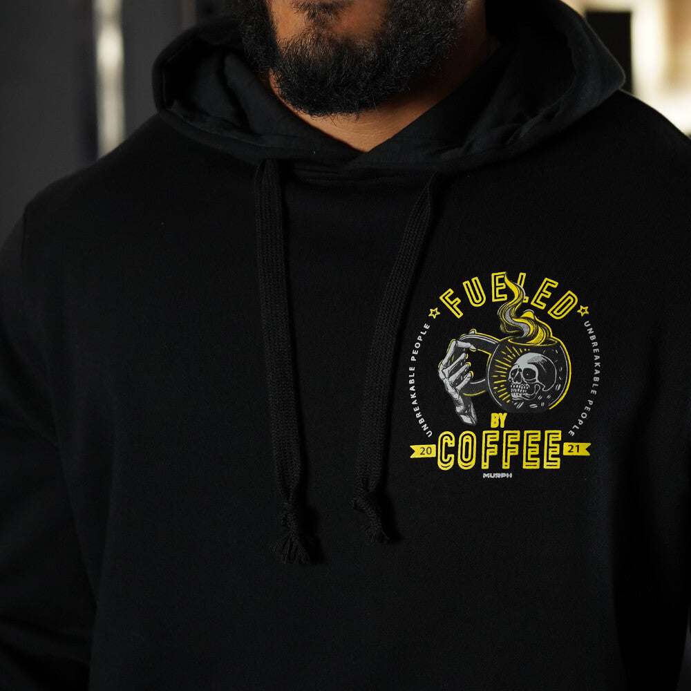 Polerón Canguro Fueled by Coffee - Negro