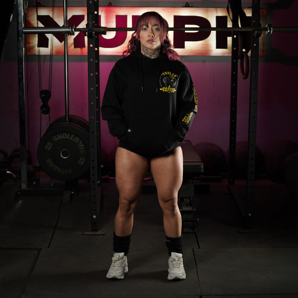 Polerón Canguro Fueled by Coffee - Negro