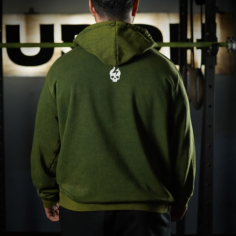 Premium Hoddie Discipline Beats Talent - Acid Green