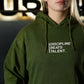 Premium Hoodie Discipline Beats Talent - Acid Green