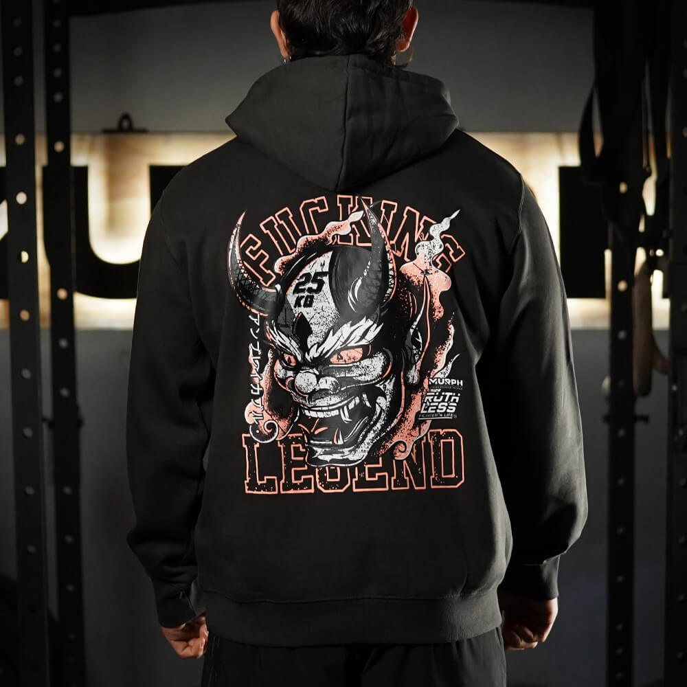 Polerón Canguro Fucking Legend - Gris Charcoal