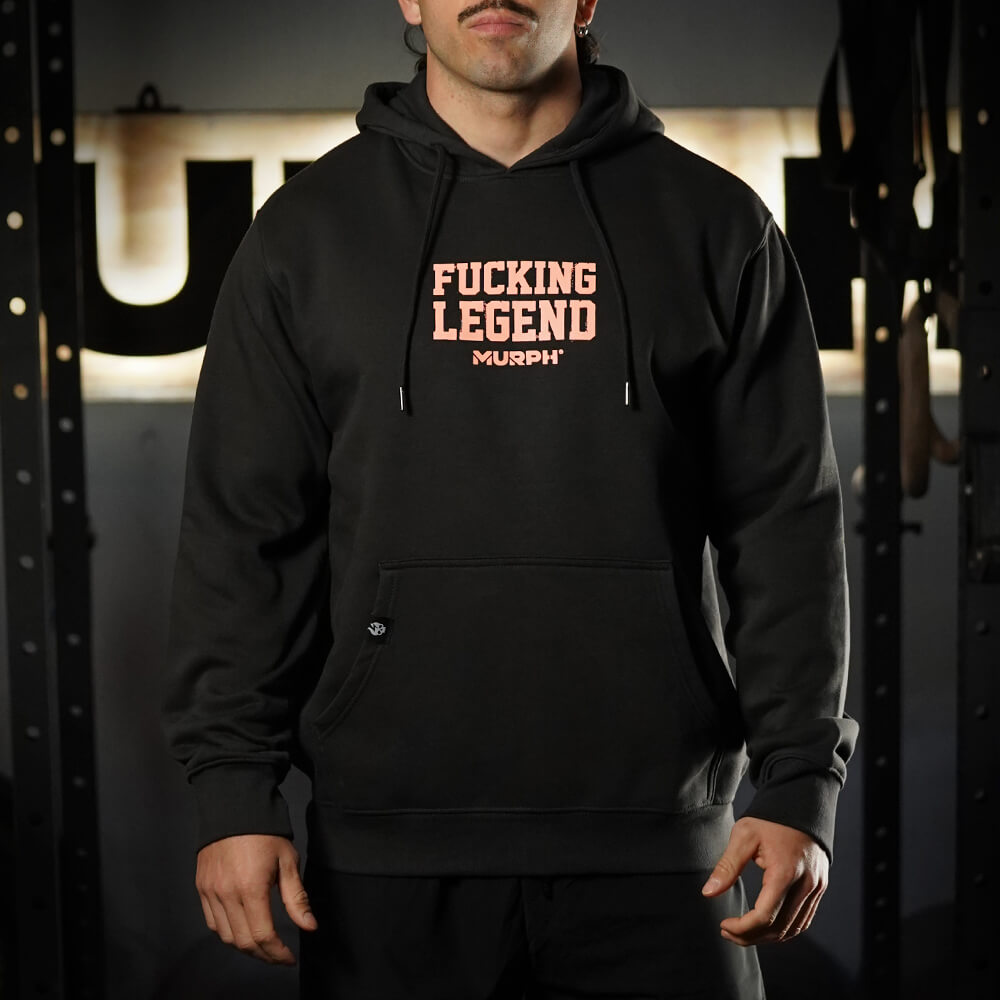 Polerón Canguro Fucking Legend - Gris Charcoal