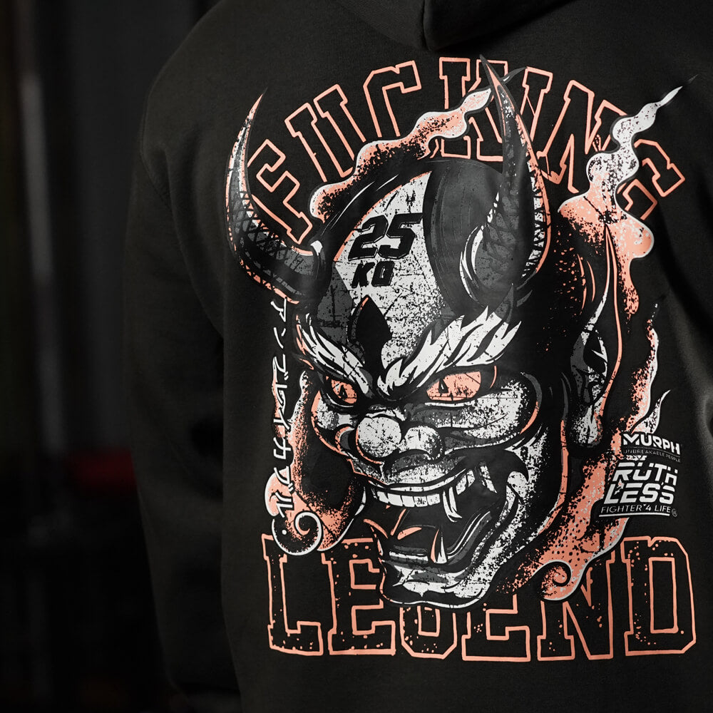 Polerón Canguro Fucking Legend - Gris Charcoal