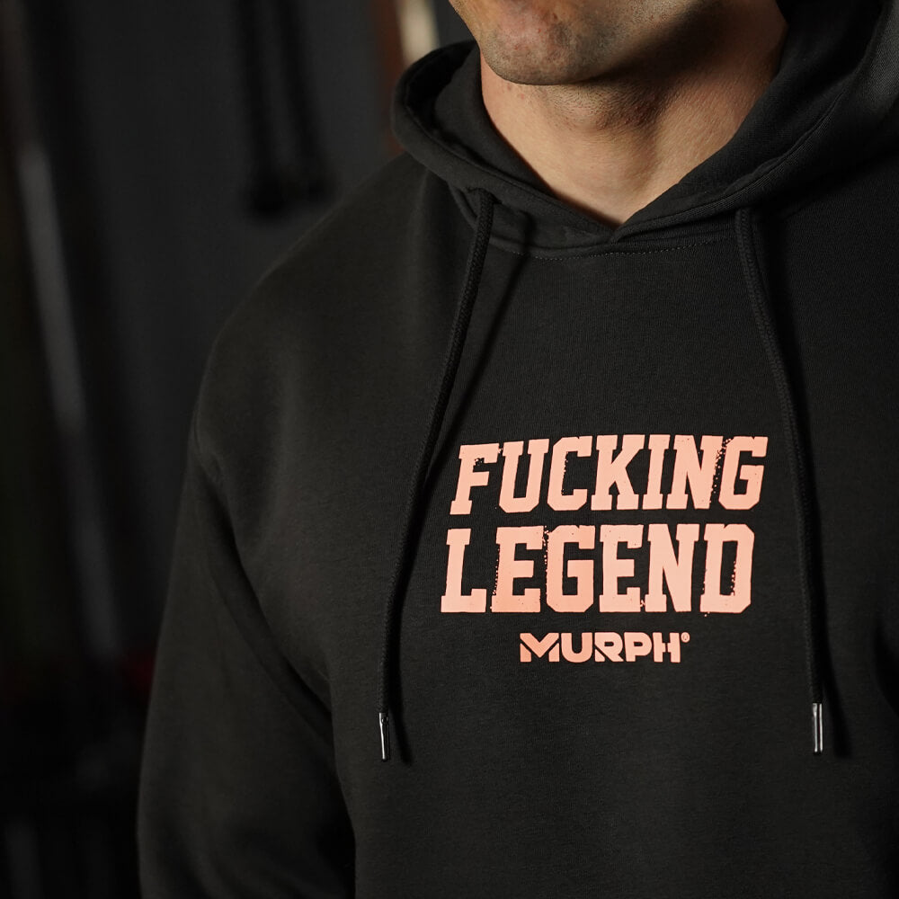 Polerón Canguro Fucking Legend - Gris Charcoal