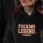 Polerón Canguro Fucking Legend - Gris Charcoal