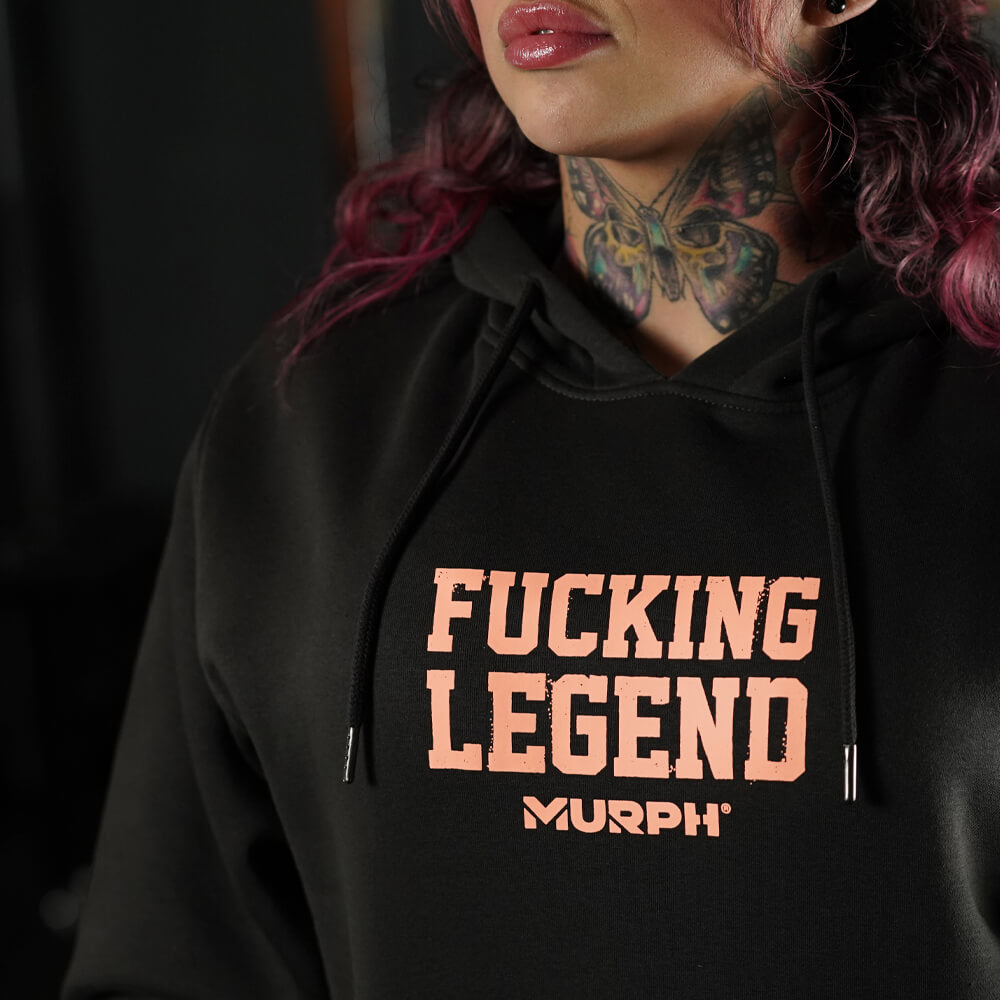 Polerón Canguro Fucking Legend - Gris Charcoal
