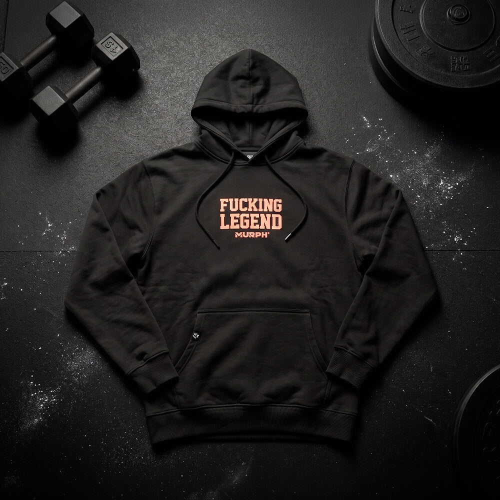 Polerón Canguro Fucking Legend - Gris Charcoal