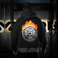 Premium Boxy Fit Hoddie ONIX Born in Fire - Acid Black