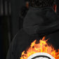 Premium Boxy Fit Hoddie ONIX Born in Fire - Acid Black
