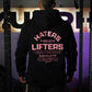 Polerón Canguro Haters Vs Lifters - Negro