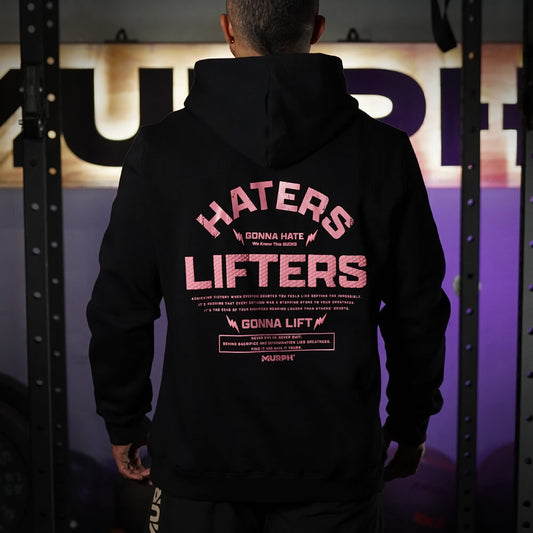 Polerón Canguro Haters Vs Lifters - Negro