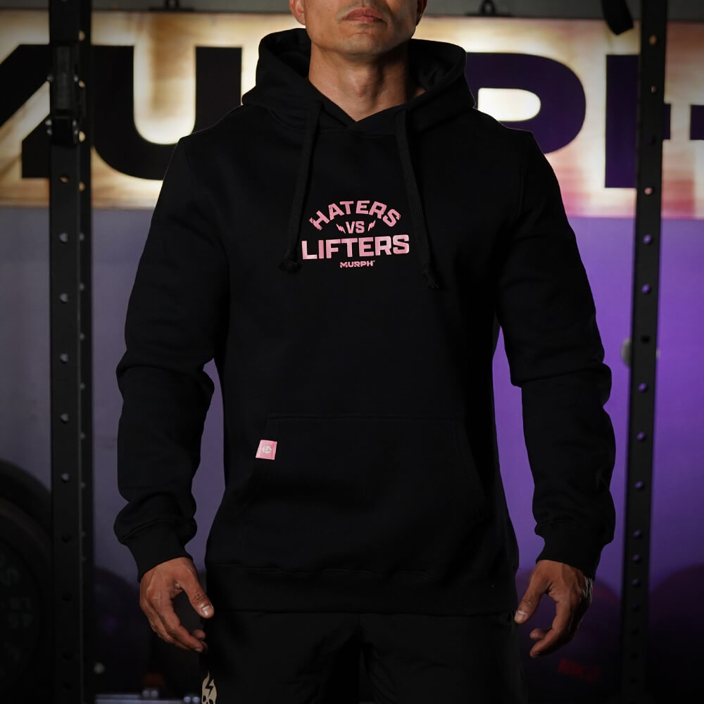 Polerón Canguro Haters Vs Lifters - Negro