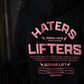 Polerón Canguro Haters Vs Lifters - Negro