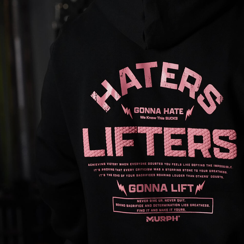 Polerón Canguro Haters Vs Lifters - Negro