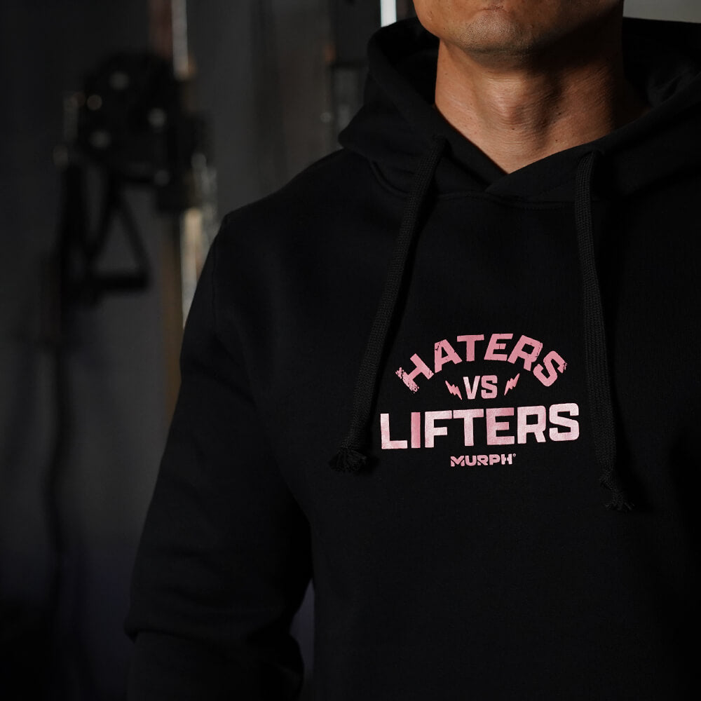 Polerón Canguro Haters Vs Lifters - Negro