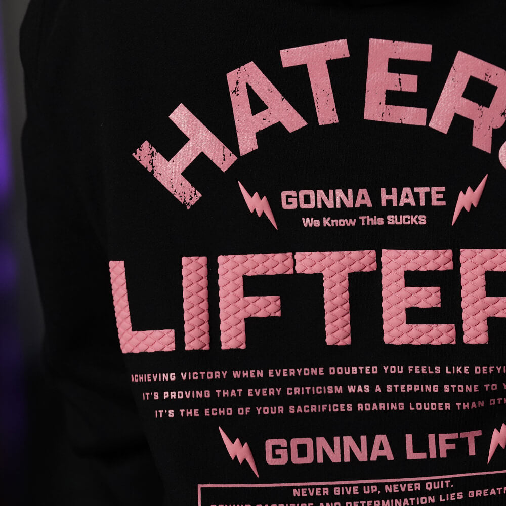 Polerón Canguro Haters Vs Lifters - Negro