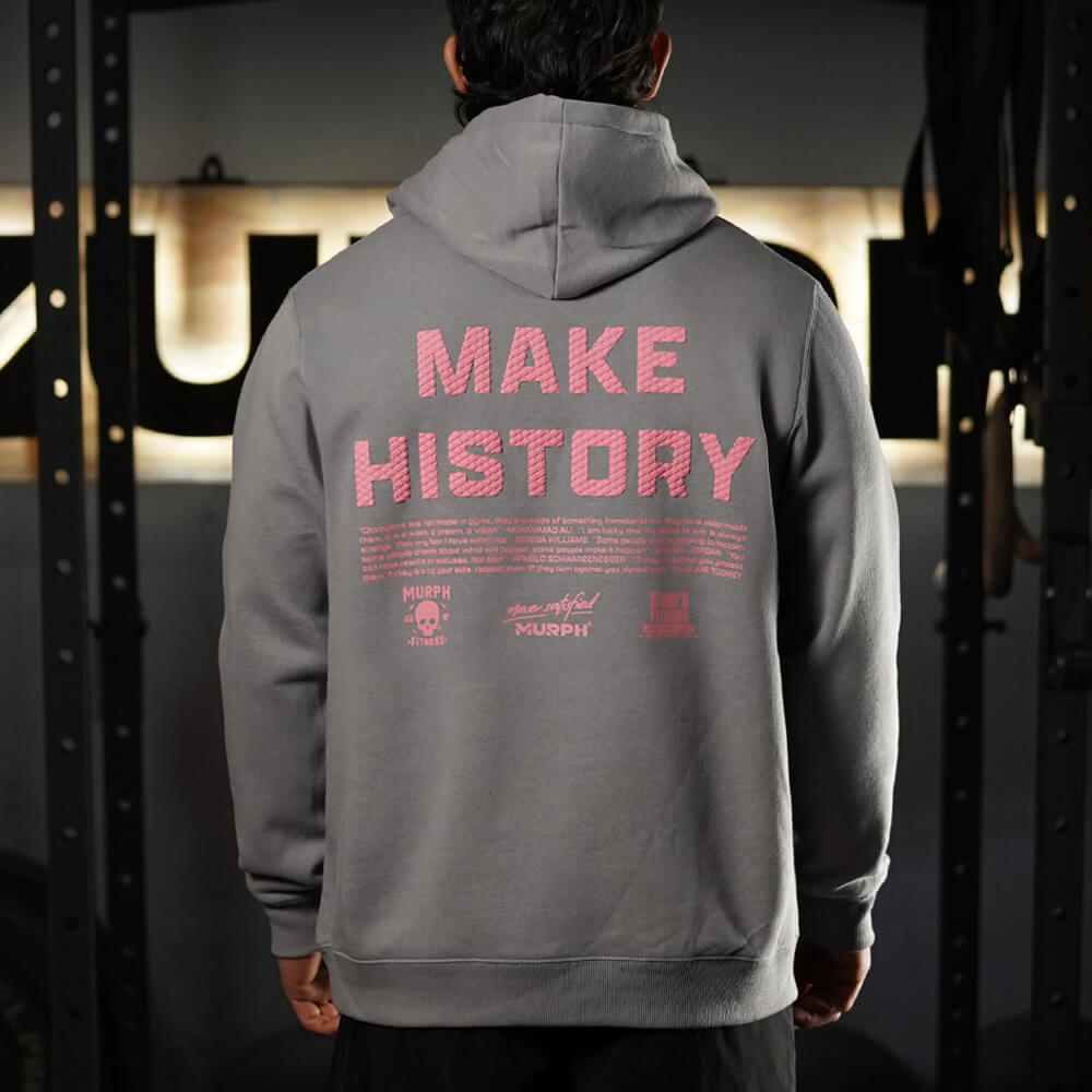 Polerón Canguro MAKE HISTORY - Gris