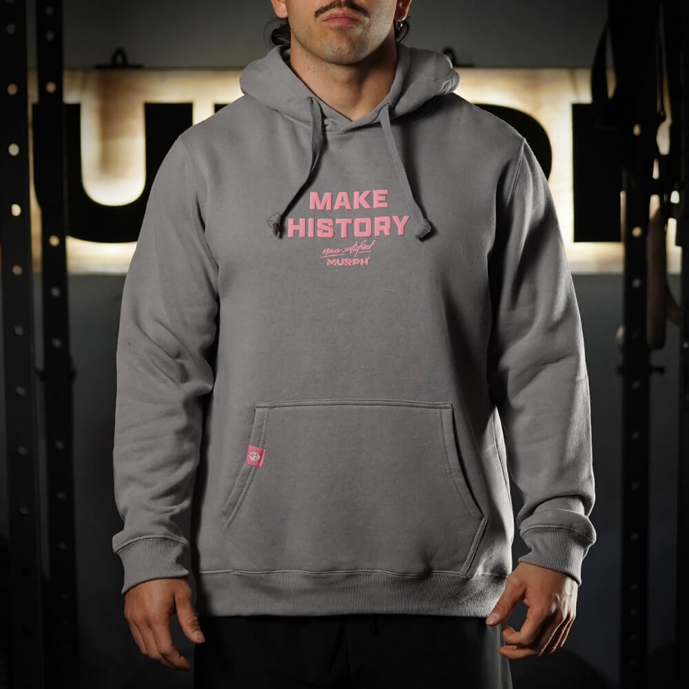 Polerón Canguro MAKE HISTORY - Gris