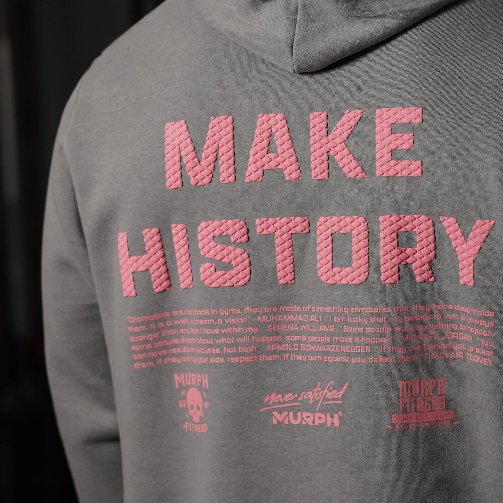 Polerón Canguro MAKE HISTORY - Gris
