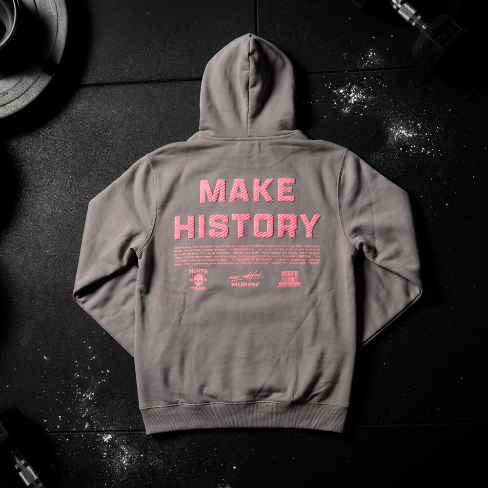 Polerón Canguro MAKE HISTORY - Gris