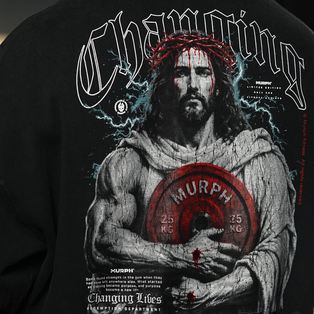 Premium Boxy Fit Hoddie ONIX CHANGING LIVES - Acid Black