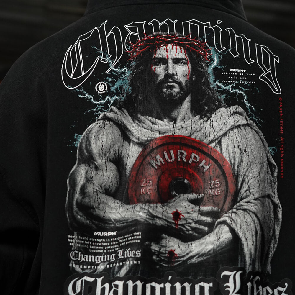 Premium Boxy Fit Hoddie ONIX CHANGING LIVES - Acid Black