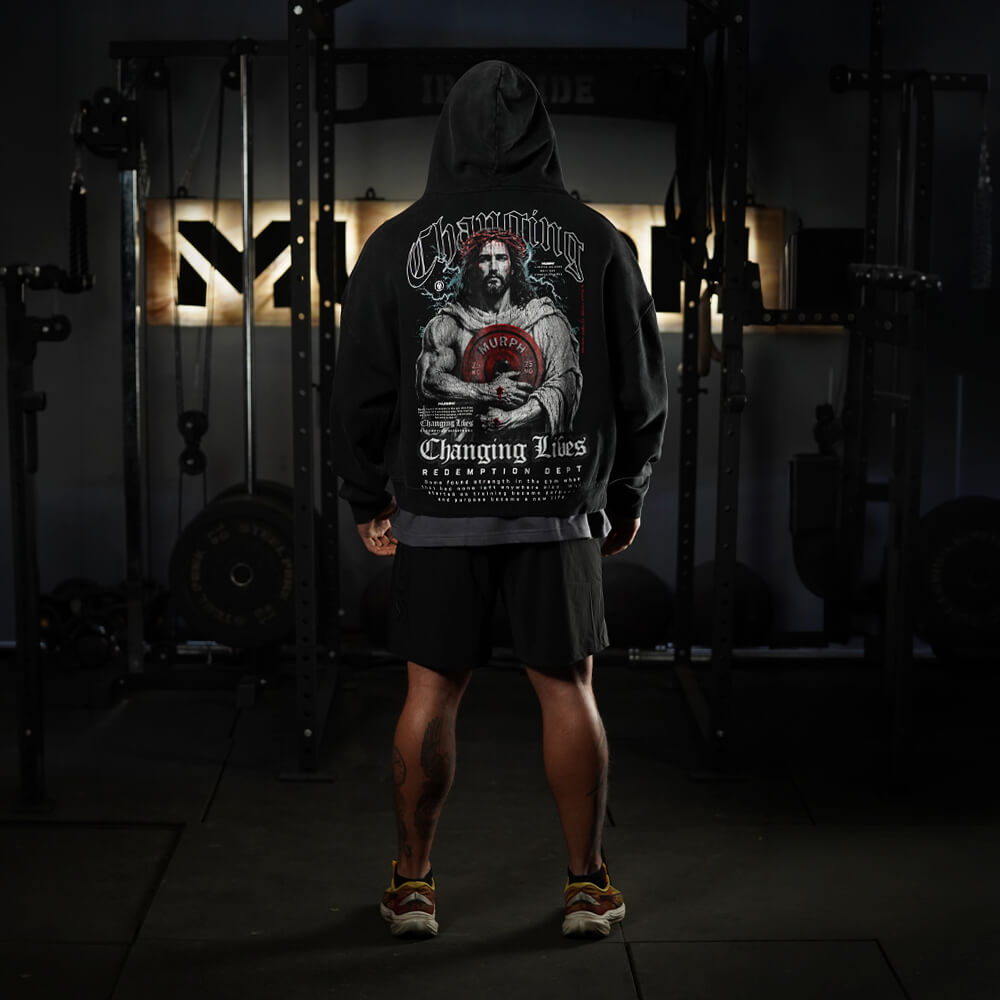 Premium Boxy Fit Hoddie ONIX CHANGING LIVES - Acid Black