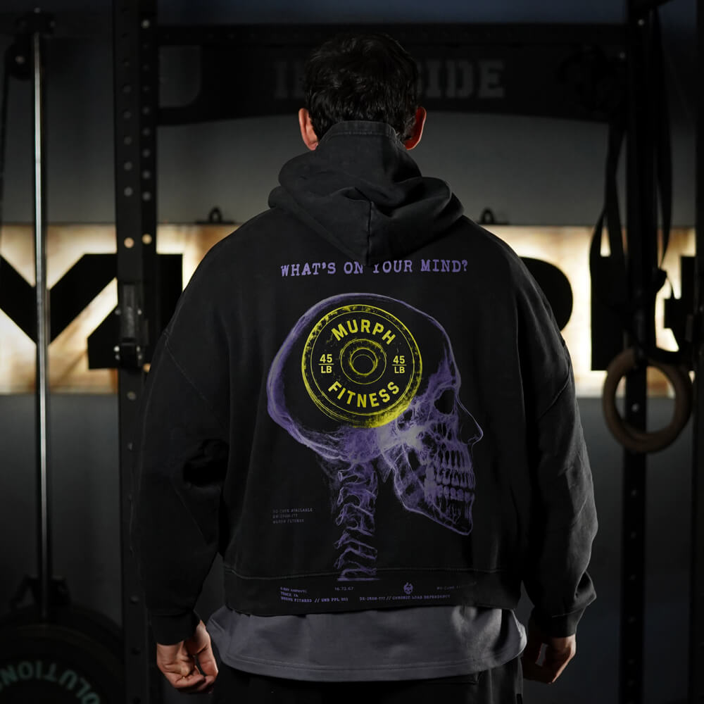 Premium Boxy Fit Hoddie ONIX RX ON YOUR MIND - Acid Black