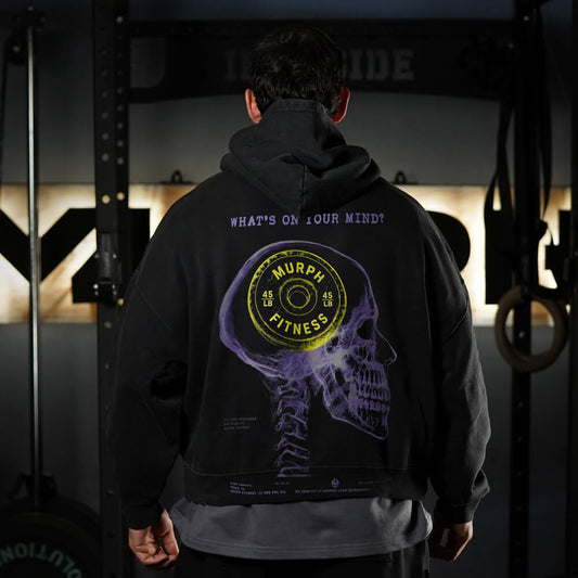 Premium Boxy Fit Hoddie ONIX RX ON YOUR MIND - Acid Black