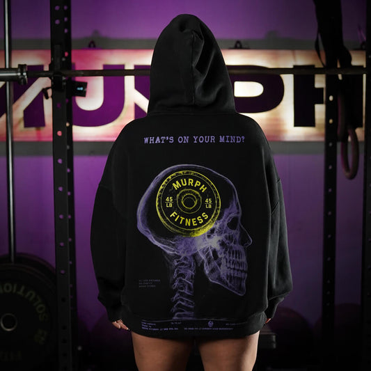 Premium Boxy Fit Hoddie ONIX RX ON YOUR MIND - Acid Black