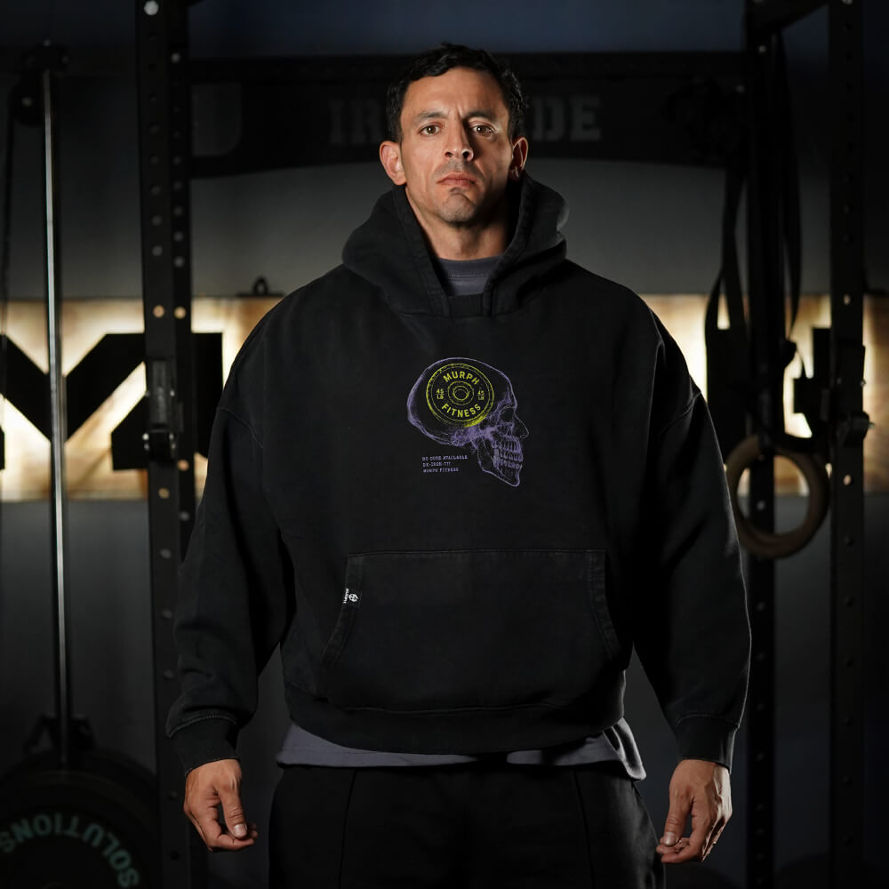 Premium Boxy Fit Hoddie ONIX RX ON YOUR MIND - Acid Black